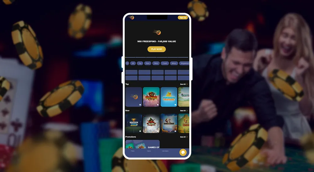 Start playing casino games on your phone.